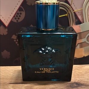 Versace Eros 1.7 oz empty bottle in Deep Blue
